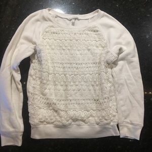 VICTORIAS SECRET CROCHET SWEATER EUC